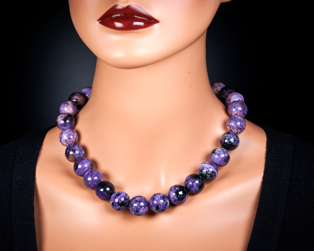 Charoite Statement Necklace