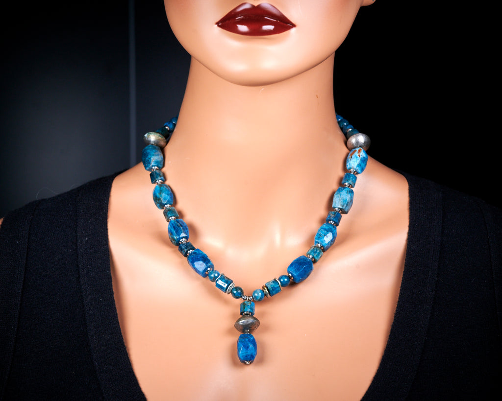 Blue Apatite Necklace